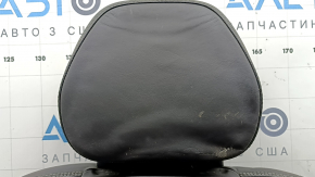 Rândul de scaune din spate, stânga, rândul 3, Volvo XC90 16-23, piele neagră, nappa, perforație, îndoită, zgâriată, ruginită, necesită curățare