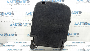 Rândul de scaune din spate, stânga, rândul 3, Volvo XC90 16-23, piele neagră, nappa, perforație, îndoită, zgâriată, ruginită, necesită curățare