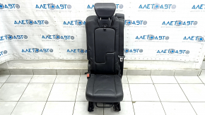 Заднее сиденье центральное Volvo XC90 16-23 кожа черная, наппа, под 3 ряда, перфорация, с ремнем безопасности, замято, царапины, под химчистку, ржавое снизу