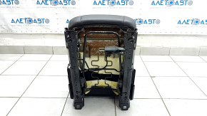 Banchetă spate centrală Volvo XC90 16-23, din piele neagră, pentru 3 rânduri, cu centură de siguranță, necesită curățare, îndoită, cu zăvor rupt