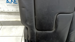 Banchetă spate centrală Volvo XC90 16-23, din piele neagră, pentru 3 rânduri, cu centură de siguranță, necesită curățare, îndoită, cu zăvor rupt