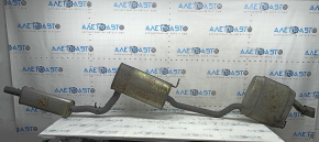 Rezonator țeavă de eșapament cu cilindru VW Passat b8 16-19 USA 2.0T ruginit