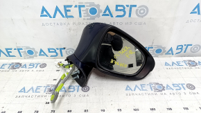 Зеркало боковое правое в сборе Lexus ES300h ES350 13-15 14 пинов, BSM, подсветка, поворотник, синий, песок, царапины