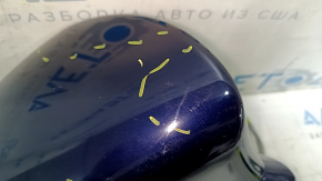 Зеркало боковое правое в сборе Lexus ES300h ES350 13-15 14 пинов, BSM, подсветка, поворотник, синий, песок, царапины