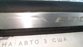Prag ușă stânga față pentru Ford Edge 19-24, negru cu crom, iluminat din spate, zgârieturi