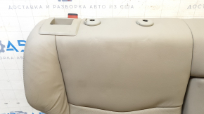 Спинка заднего ряда сидений правая Cadillac ATS 13-13 кожа серая, с подлокотником, под чистку