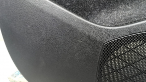 Panou ușă negru, spate stânga, Volvo XC40 19-25, cotiera din piele neagră, cu mâner, zgârieturi