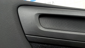 Panou ușă negru, spate stânga, Volvo XC40 19-25, cotiera din piele neagră, cu mâner, zgârieturi