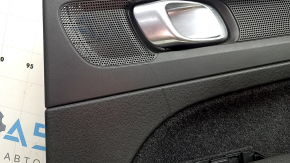 Panou ușă spate dreapta negru pentru Volvo XC40 19-25, cotieră din piele neagră cu mâner, zgârieturi, crestături