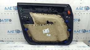 Panou ușă dreapta față Volvo XC40 19-25, negru, spumă cu memorie, cotieră din piele neagră, tapițerie gri, cu braț, lovitură, zgârieturi