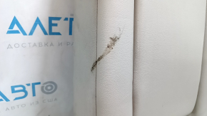 Spătar banchetă spate, al doilea rând, stânga, Ford Edge 15-24, piele gri, cu cotieră, cu centură, curățabil chimic