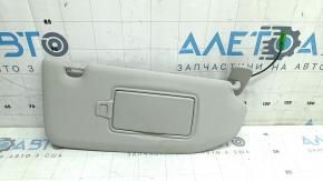 Козырек правый Volvo XC40 19-26 серый, без крючка, с подсветкой, под химчиску