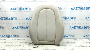 Tapițerie spătar scaun șofer BMW X1 F48 16-22, piele bej, Sensatec, Oyster, încălzire