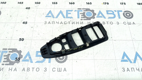 Ornament geam electric față stânga negru pentru BMW X1 F48 16-22, pentru rabatare automată