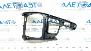 Накладка центральной консоли BMW X1 F48 20-22 черный мат