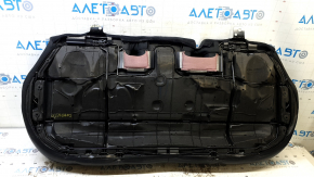 Подушка заднего ряда сидений 2 ряд Jeep Compass 17-18 кожа+ткань черная, черная строчка