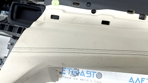 Торпедо передняя панель с AIRBAG BMW X1 F48 19-22 кожа черная с бежевым Oyster под проекцию, под чистку
