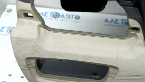 Торпедо передняя панель с AIRBAG BMW X1 F48 19-22 кожа черная с бежевым Oyster под проекцию, под чистку