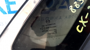 Форточка глухое стекло задняя правая Mazda CX-30 20-26 с хром молдингом, тонировка