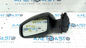 Ansamblu oglindă retrovizoare stânga pentru BMW X1 F48 16-22, negru, 5 pini, semnalizator, reglare automată a intensității luminii