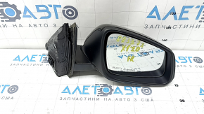 Зеркало боковое правое в сборе BMW X1 F48 16-22 коричневое, 5 пинов, поворотник, подогрев, потерто