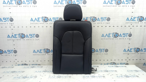 Spătar banchetă spate, al doilea rând, stânga, Volvo XC40 19-25, piele neagră cu cusături gri, cu tetieră, zgârieturi pe căptușeală, necesită curățare