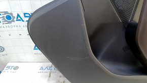 Panou ușă spate dreapta negru pentru Mazda CX-30 20-23, inserție din piele neagră, cotieră din piele maro, zgâriată