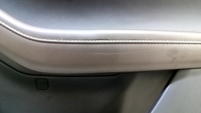 Обшивка двери карточка передняя правая Mazda CX-30 20-23 черная, черная кожа, подлокотник кожа коричневая, Bose, с ручкой, царапины