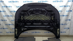 Капот голый Volvo XC40 19-26 алюминий, черный 717, песок, сколы, царапины