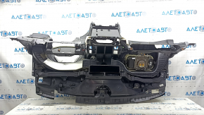 Торпедо передняя панель с AIRBAG Ford Edge 19-24 черная start-stop, ржавый пиропатрон, царапины