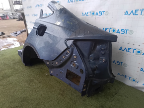 Aripă spate stânga Ford Fusion mk5 13-20 pe caroserie, albastră, ruginită, zgârietură, denivelare