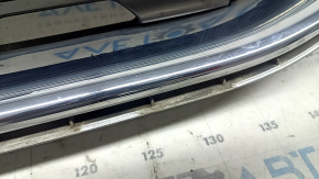 Решетка радиатора grill Ford Edge 19-24 под камеру, в сборе со значком, под камеру, тычки