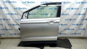 Дверь в сборе передняя левая Ford Edge 15-24 keyless, серебро UX, царапины на накладке, воздух на накладке, тычки, царапины