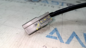 Spătar banchetă spate, rândul 2, stânga, Ford Edge 15-24, piele gri perforată, încălzită, cu cotieră, cu centură, ciobituri