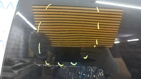 Дверь голая задняя левая Audi A4 B9 17-19 графит LX7L, вмятины