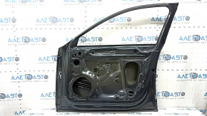 Дверь голая передняя правая Audi A4 B9 17-18 графит LX7L, вмятина, замят угол