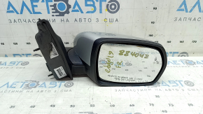 Зеркало боковое правое в сборе Ford Edge 19-24 12 пинов, поворотник, подсветка, подогрев, BSM, серебро, царапины на поворотнике
