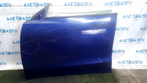 Дверь в сборе передняя левая Tesla Model Y 21-25 синий PPSB, тычка, царапина, сколы
