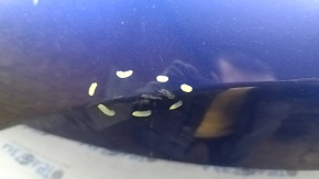 Бампер передний голый Tesla Model Y 20-25 под 6 парктроников, синий PPSB, царапины, сколы, сломано крепление