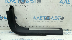 Ornamente prag ușă dreapta față Volvo XC60 18-25, negre cu inserții cromate, zgârieturi