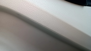 Panou ușă dreapta față, Ford Edge 19-24, gri cu negru, Bang & Olufsen, cotieră din piele neagră, inserție din piele gri, cu mâner, zgârieturi