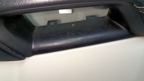 Panou ușă dreapta față, Ford Edge 19-24, gri cu negru, Bang & Olufsen, cotieră din piele neagră, inserție din piele gri, cu mâner, zgârieturi