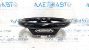 Руль голый Ford Edge 15-24 кожа черная, без подогрева, царапины, потерта, надрывы креплений