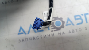 Зеркало боковое левое в сборе Tesla Model Y 20-25 13 пинов, синее, автозатемнение, без накладки, царапины