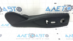 Ornamente scaun pasager dreapta pentru Audi A4 B9 17-25, negru, suport crăpat