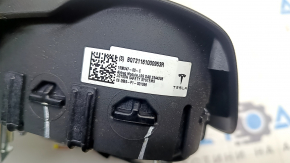 Подушка безопасности airbag в руль водительская Tesla Model Y 20-25 черная, царапины