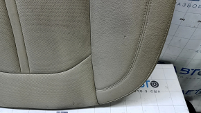 Подушка заднего ряда сидений Hyundai Sonata 15-17 кожа, бежевая, перфорация, под подогрев, под чистку, замята