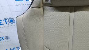 Подушка заднего ряда сидений Hyundai Sonata 15-17 кожа, бежевая, перфорация, под подогрев, под чистку, замята