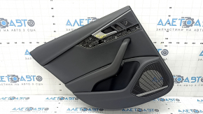 Panou ușă spate stânga negru pentru Audi A4 B9 17-19, cotieră din piele neagră, inserție din piele neagră, Bang & Olufsen, bare de protecție, suport fonoabsorbant defect