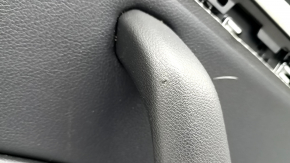 Panou ușă spate dreapta negru pentru Audi A4 B9 17-19, cotieră din piele neagră, inserție din piele neagră, Bang & Olufsen, cu mâner și grile difuzoare, zgârieturi, suport fonoabsorbant rupt